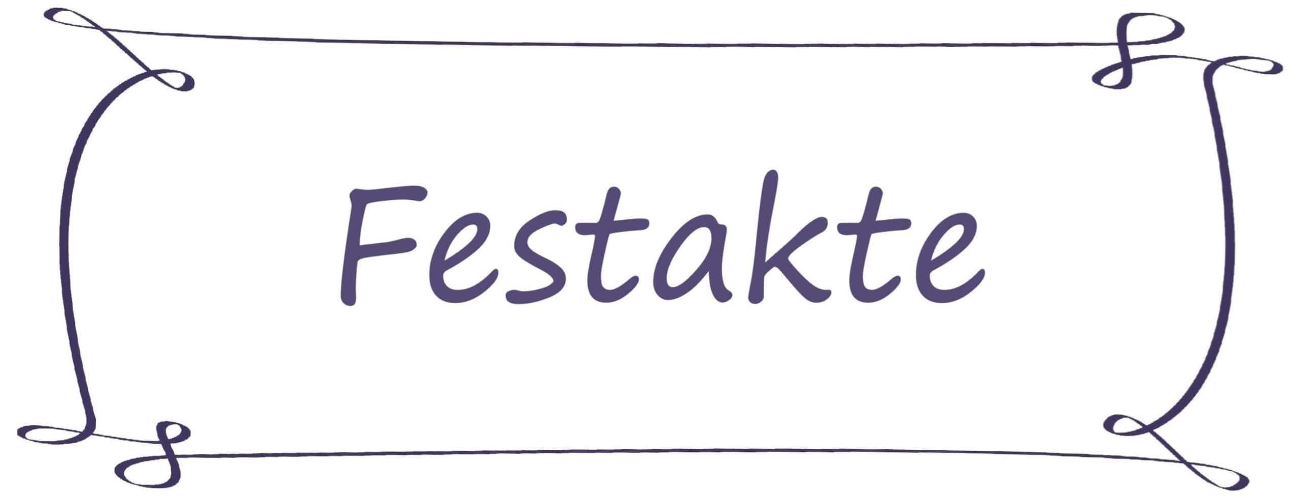Themenüberschrift: Festakte