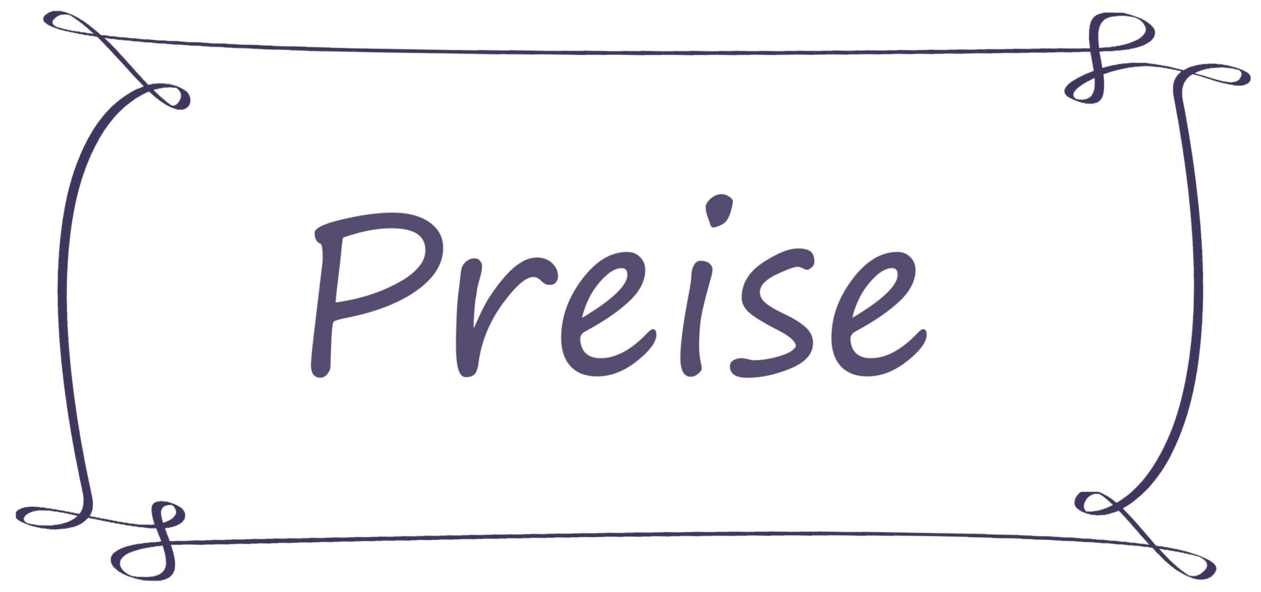 Seitenüberschrift: Preise